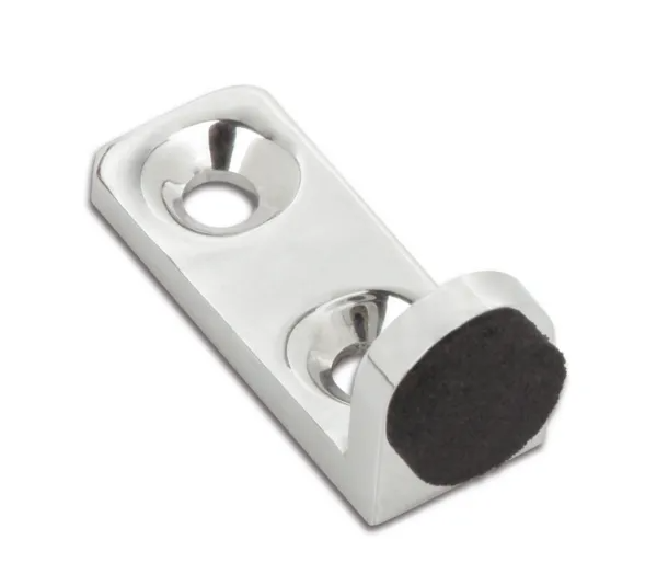 Door stopper for single-action doors, with rubber buffer, 1 piece